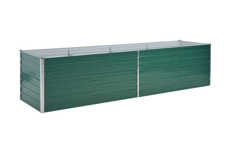 Haveplantekasse Galvaniseret Stål 320 X 80 X 77 Cm Grøn - Grøn - Havemøbler - Øvrigt havetilbehør - Tilbehør udendørs - Havekrukker