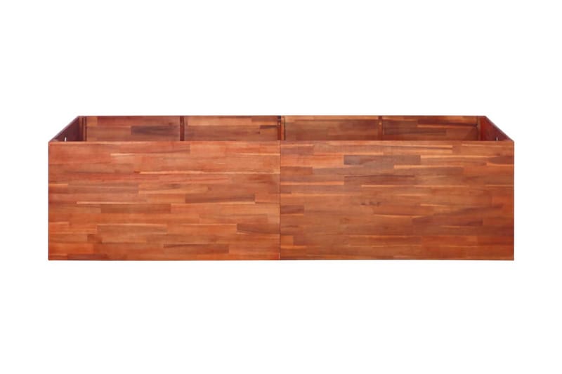 Haveplantekasse Massivt Akacietræ 200 X 50 X 50 Cm - Brun - Havemøbler - Øvrigt havetilbehør - Tilbehør udendørs - Havekrukker