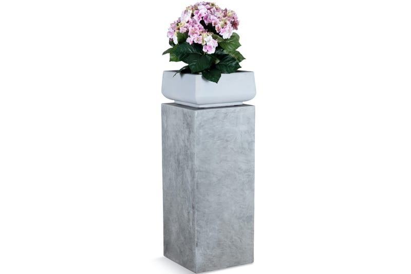 Piedestal til udendørsbrug Fiberarmeret - Grå - Store blomsterkrukker - Havekrukker