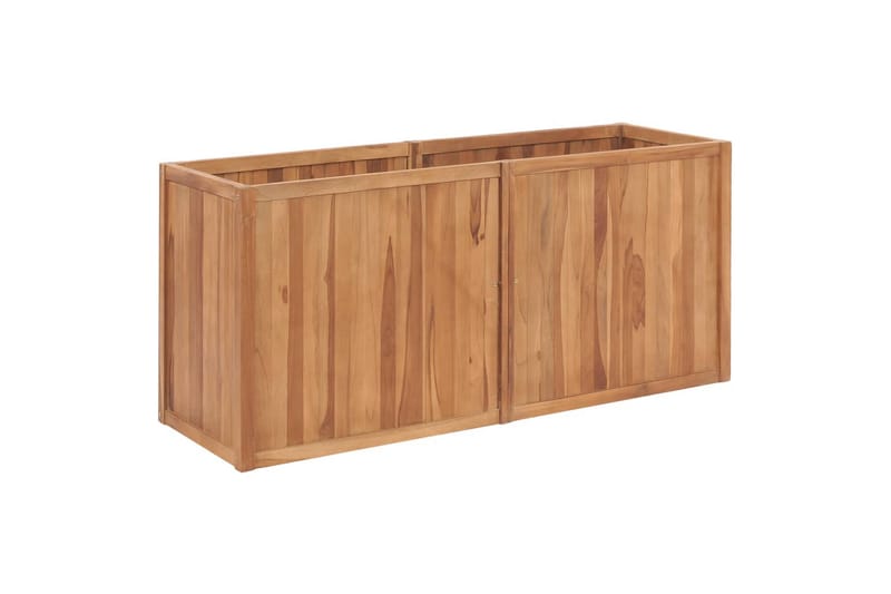 Plantekasse 150x50x70 cm Massivt Teaktræ - Brun - Havemøbler - Øvrigt havetilbehør - Tilbehør udendørs - Havekrukker