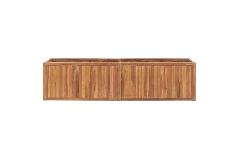 Plantekasse 200x50x50 cm Massivt Teaktræ - Brun - Havemøbler - Øvrigt havetilbehør - Tilbehør udendørs - Havekrukker
