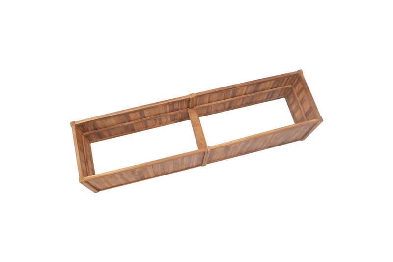 Plantekasse 200x50x50 cm Massivt Teaktræ - Brun - Havemøbler - Øvrigt havetilbehør - Tilbehør udendørs - Havekrukker