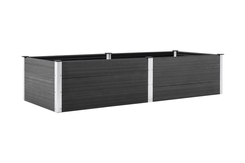 plantekasse 250x100x54 cm WPC grå - Grå - Havemøbler - Øvrigt havetilbehør - Tilbehør udendørs - Havekrukker