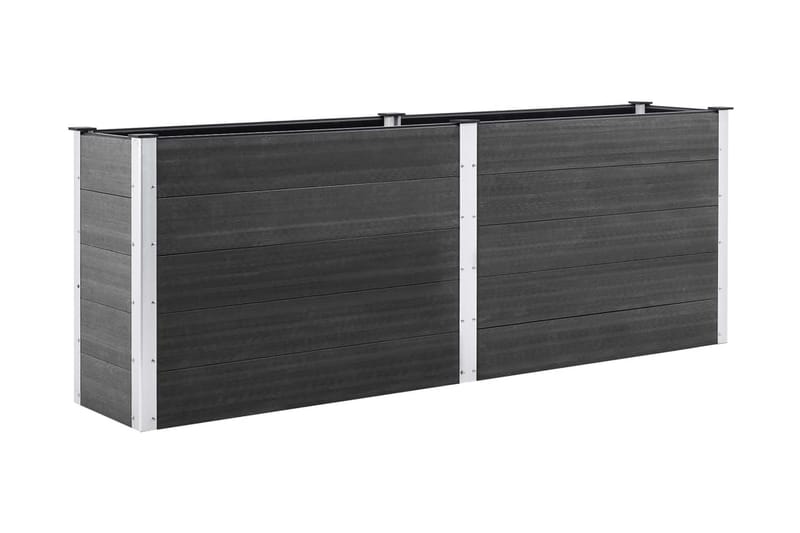 plantekasse 250x100x91 cm WPC grå - Grå - Havemøbler - Øvrigt havetilbehør - Tilbehør udendørs - Havekrukker