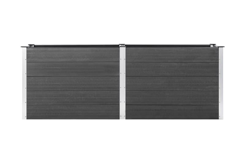 plantekasse 250x100x91 cm WPC grå - Grå - Havemøbler - Øvrigt havetilbehør - Tilbehør udendørs - Havekrukker