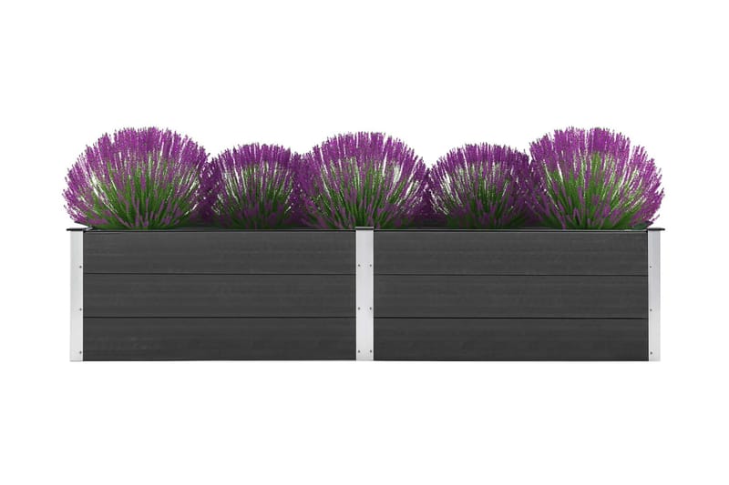 plantekasse 250x50x54 cm WPC grå - Grå - Havemøbler - Øvrigt havetilbehør - Tilbehør udendørs - Havekrukker
