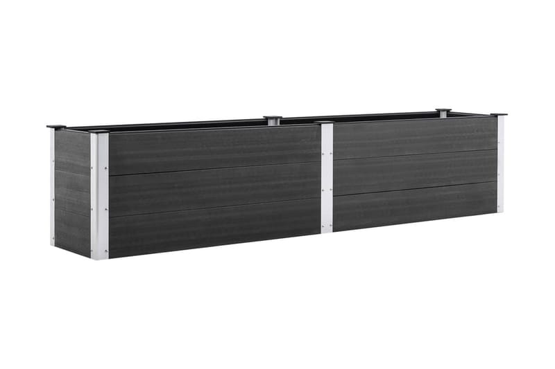plantekasse 250x50x54 cm WPC grå - Grå - Havemøbler - Øvrigt havetilbehør - Tilbehør udendørs - Havekrukker