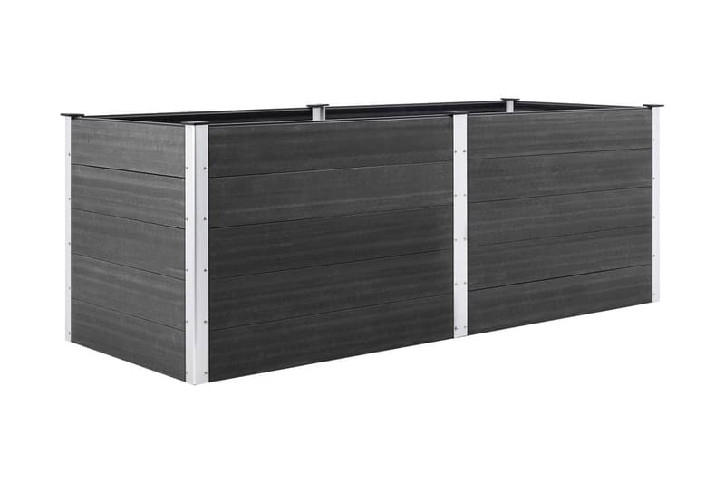 plantekasse 250x50x91 cm WPC grå - Grå - Havemøbler - Øvrigt havetilbehør - Tilbehør udendørs - Havekrukker