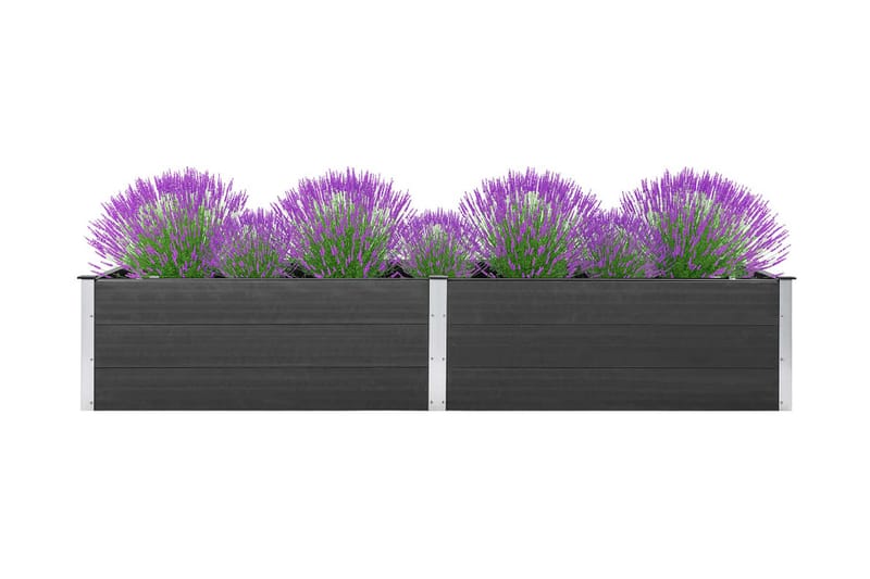 plantekasse 300x100x54 cm WPC grå - Grå - Blomsterkasser - Havekrukker