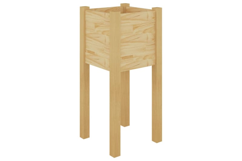 plantekasse 31x31x70 cm massivt fyrretræ - Brun - Havemøbler - Øvrigt havetilbehør - Tilbehør udendørs - Havekrukker