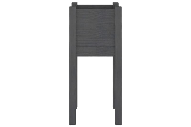 plantekasse 31x31x70 cm massivt fyrretræ grå - Grå - Havemøbler - Øvrigt havetilbehør - Tilbehør udendørs - Havekrukker