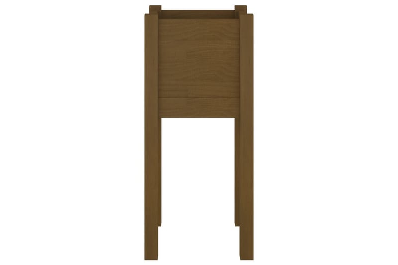 plantekasse 31x31x70 cm massivt fyrretræ gyldenbrun - Brun - Havemøbler - Øvrigt havetilbehør - Tilbehør udendørs - Havekrukker