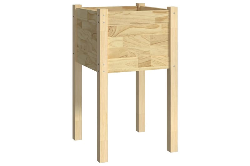 plantekasse 40x40x70 cm massivt fyrretræ - Brun - Havemøbler - Øvrigt havetilbehør - Tilbehør udendørs - Havekrukker
