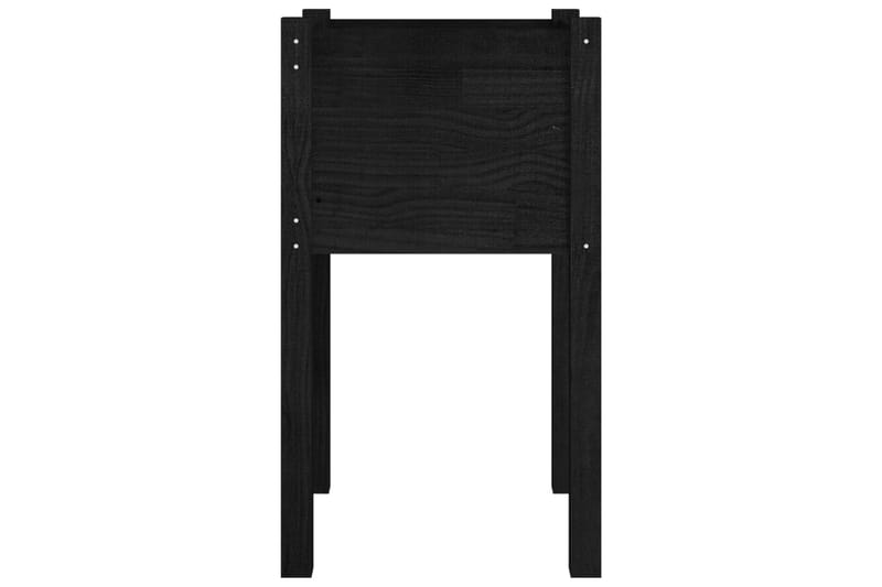 plantekasse 40x40x70 cm massivt fyrretræ sort - Sort - Havemøbler - Øvrigt havetilbehør - Tilbehør udendørs - Havekrukker