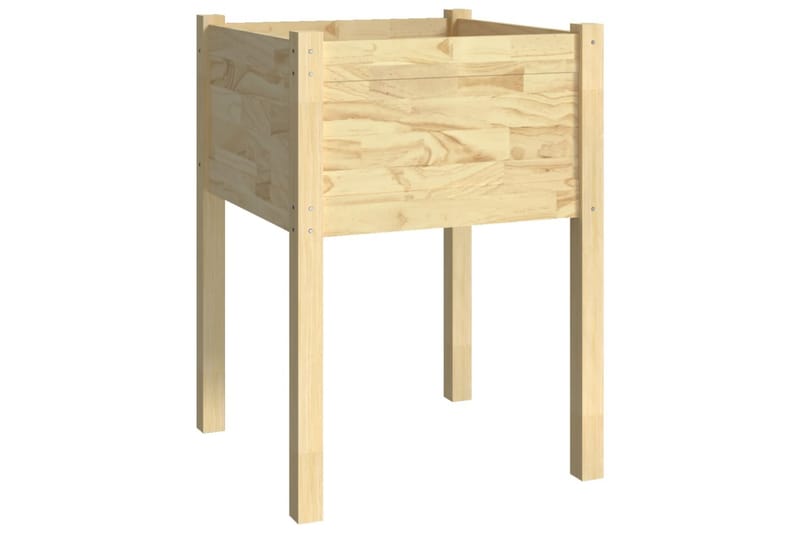 plantekasse 50x50x70 cm massivt fyrretræ - Brun - Havemøbler - Øvrigt havetilbehør - Tilbehør udendørs - Havekrukker