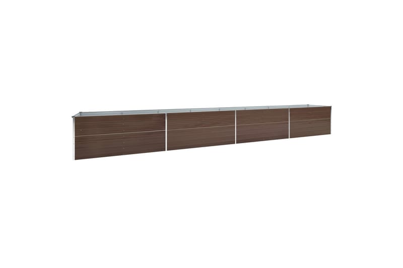 Plantekasse 600X80X45 cm Galvaniseret Stål Brun - Havemøbler - Øvrigt havetilbehør - Tilbehør udendørs - Havekrukker