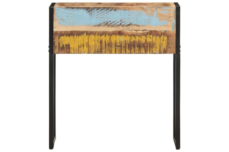 plantekasse 60x20x68 cm massivt genbrugstræ - Flerfarvet - Havemøbler - Øvrigt havetilbehør - Tilbehør udendørs - Havekrukker