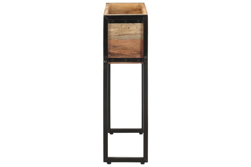 plantekasse 60x20x68 cm massivt genbrugstræ - Flerfarvet - Havemøbler - Øvrigt havetilbehør - Tilbehør udendørs - Havekrukker