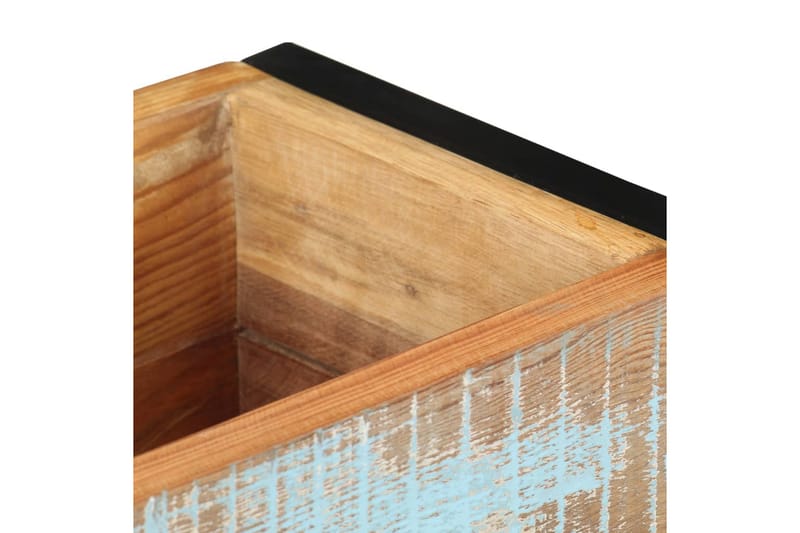plantekasse 60x20x68 cm massivt genbrugstræ - Flerfarvet - Havemøbler - Øvrigt havetilbehør - Tilbehør udendørs - Havekrukker