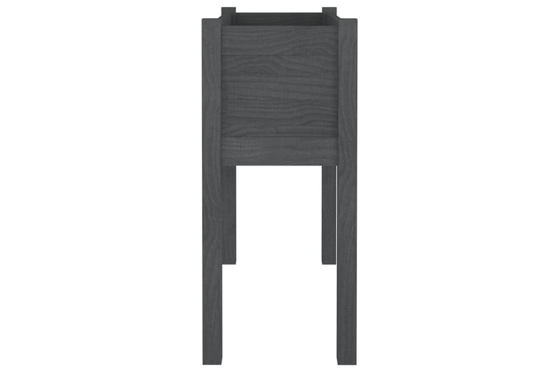 plantekasse 70x31x70 cm massivt fyrretræ grå - Grå - Havemøbler - Øvrigt havetilbehør - Tilbehør udendørs - Havekrukker