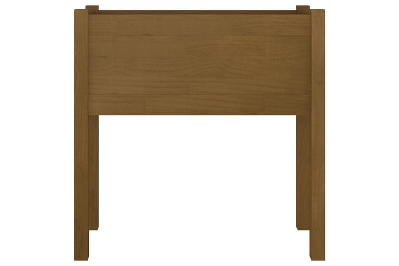 plantekasse 70x31x70 cm massivt fyrretræ gyldenbrun - Brun - Havemøbler - Øvrigt havetilbehør - Tilbehør udendørs - Havekrukker