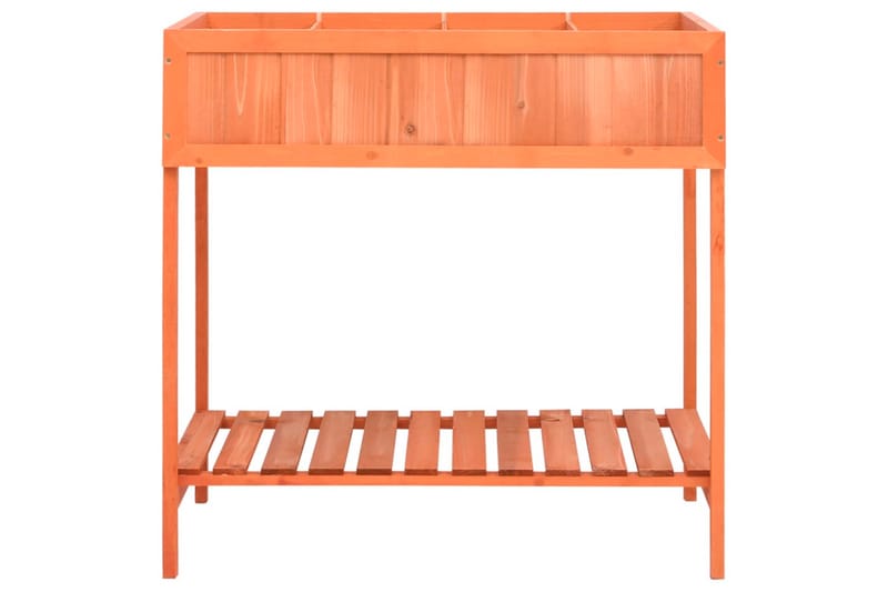 plantekasse 80x60x80 cm massivt grantræ - Brun - Havemøbler - Øvrigt havetilbehør - Tilbehør udendørs - Havekrukker