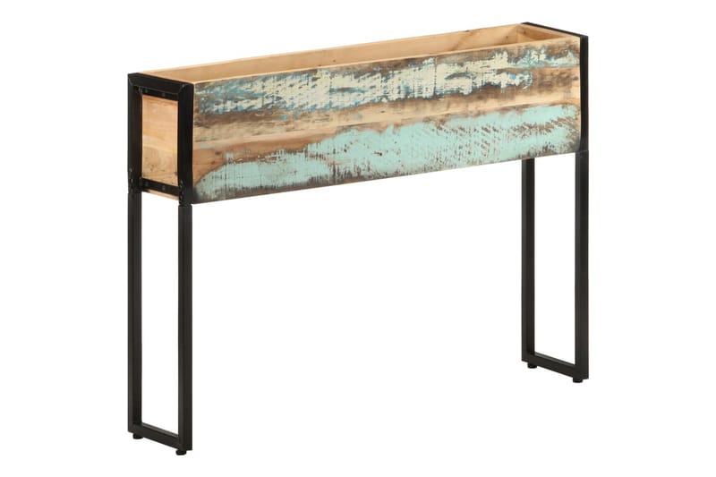 Plantekasse 90x20x68 cm massivt genanvendt træ - Flerfarvet - Havemøbler - Øvrigt havetilbehør - Tilbehør udendørs - Havekrukker