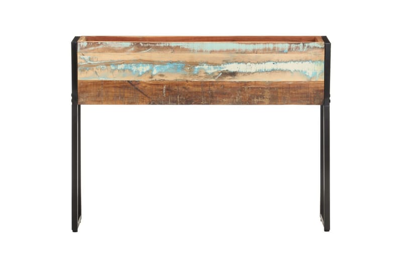 Plantekasse 90x20x68 cm massivt genanvendt træ - Flerfarvet - Havemøbler - Øvrigt havetilbehør - Tilbehør udendørs - Havekrukker