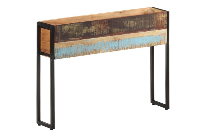 Plantekasse 90x20x68 cm massivt genanvendt træ - Flerfarvet - Havemøbler - Øvrigt havetilbehør - Tilbehør udendørs - Havekrukker