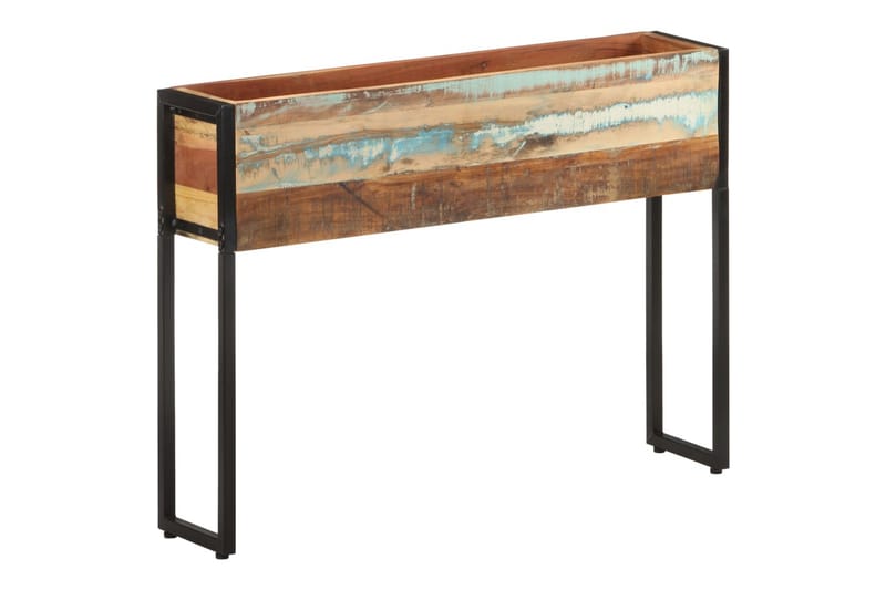 Plantekasse 90x20x68 cm massivt genanvendt træ - Flerfarvet - Havemøbler - Øvrigt havetilbehør - Tilbehør udendørs - Havekrukker