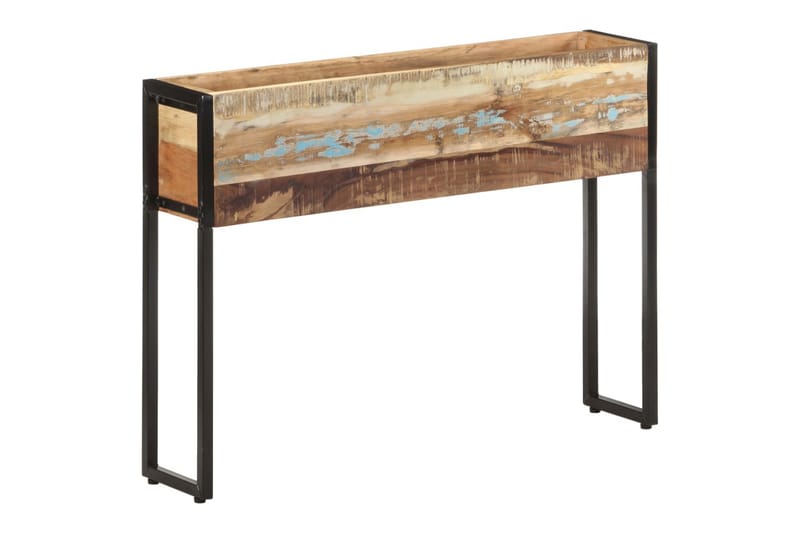 Plantekasse 90x20x68 cm massivt genanvendt træ - Flerfarvet - Havemøbler - Øvrigt havetilbehør - Tilbehør udendørs - Havekrukker