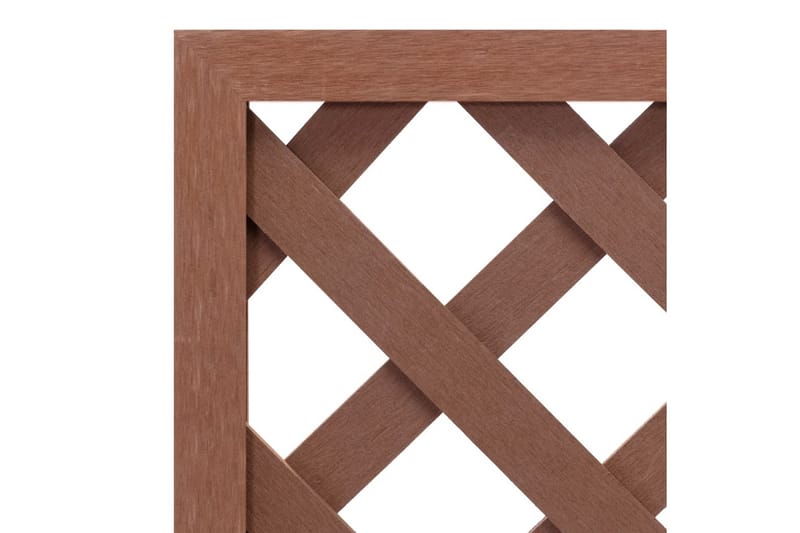 plantekasse med espalier 40x30x135 cm WPC - Brun - Havemøbler - Øvrigt havetilbehør - Tilbehør udendørs - Havekrukker