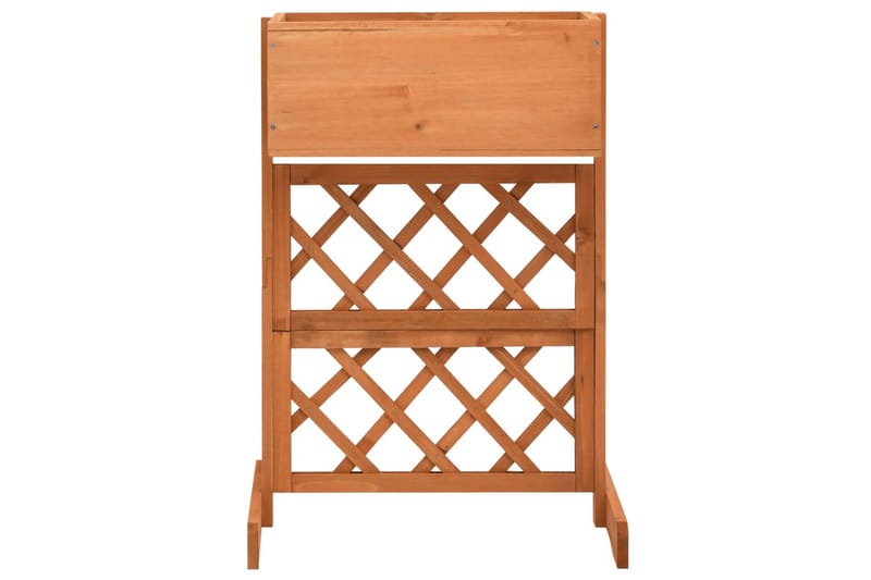 plantekasse med espalier 45x30x74cm massivt fyrretræ orange - Orange - Havemøbler - Øvrigt havetilbehør - Tilbehør udendørs - Havekrukker