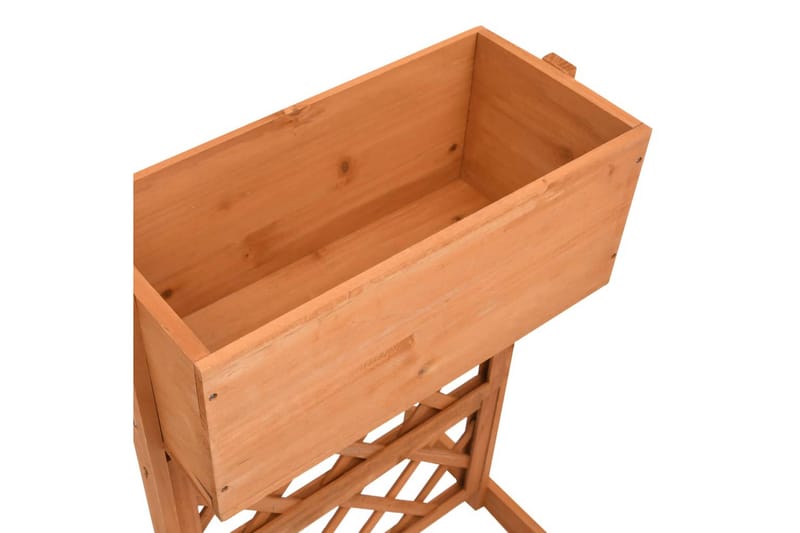 plantekasse med espalier 45x30x74cm massivt fyrretræ orange - Orange - Havemøbler - Øvrigt havetilbehør - Tilbehør udendørs - Havekrukker