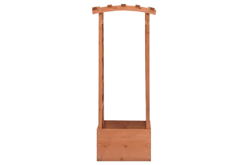 plantekasse med espalier 49x39x117 cm fyrretræ - Brun - Havemøbler - Øvrigt havetilbehør - Tilbehør udendørs - Havekrukker