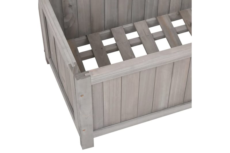plantekasse med espalier 70x30x135 cm massivt fyrretræ grå - Grå - Havemøbler - Øvrigt havetilbehør - Tilbehør udendørs - Havekrukker