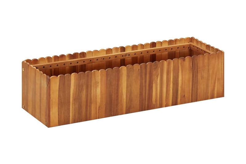 plantekasse til haven 100 x 30 x 25 cm massivt akacietræ - Havemøbler - Øvrigt havetilbehør - Tilbehør udendørs - Havekrukker