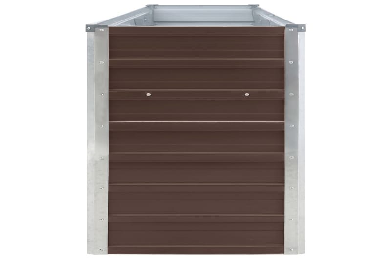 Plantekasse Til Haven 320 X 80 X 45 Cm Galvaniseret Stål Bru - Brun - Havemøbler - Øvrigt havetilbehør - Tilbehør udendørs - Havekrukker