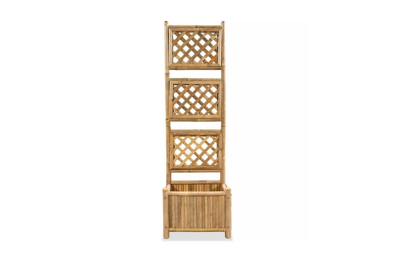 Plantekasse Til Haven Med Espalier Bambus 40 Cm - Brun - Havemøbler - Øvrigt havetilbehør - Tilbehør udendørs - Havekrukker