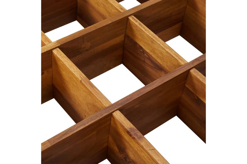 Plantekasse Til Urter 60 X 60 X 15 cm Massivt Akacietræ - Beige - Havemøbler - Øvrigt havetilbehør - Tilbehør udendørs - Havekrukker