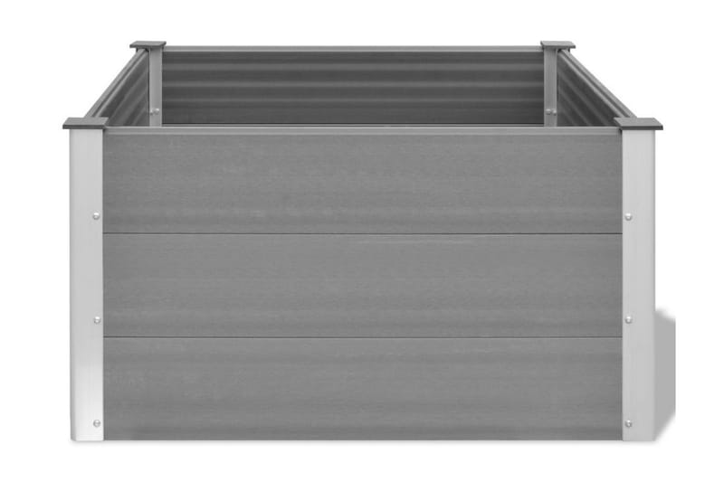 Plantekasse Wpc 100 X 100 X 54 Cm Grå - Grå - Havemøbler - Øvrigt havetilbehør - Tilbehør udendørs - Havekrukker