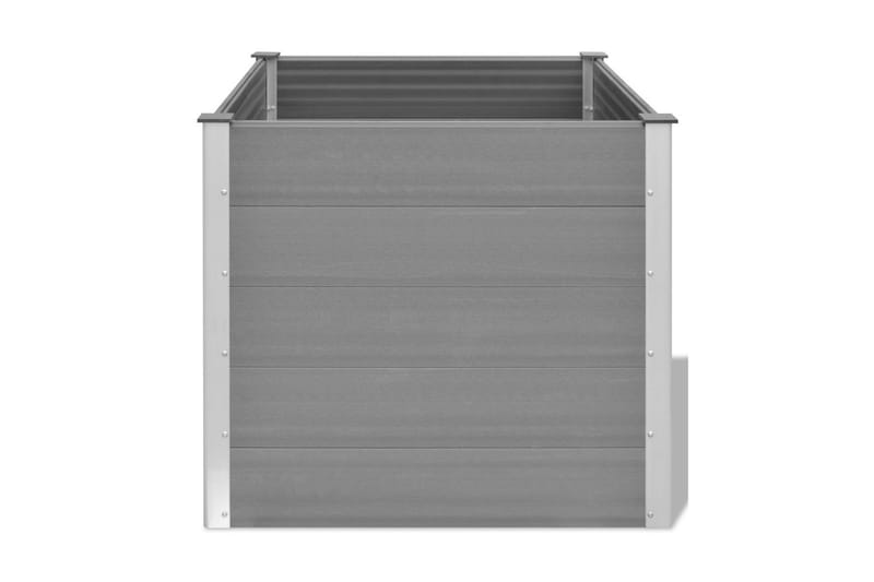 Plantekasse Wpc 100 X 100 X 91 Cm Grå - Grå - Havemøbler - Øvrigt havetilbehør - Tilbehør udendørs - Havekrukker