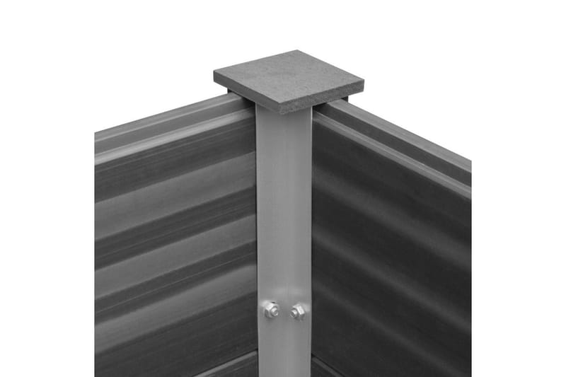 Plantekasse Wpc 100 X 100 X 91 Cm Grå - Grå - Havemøbler - Øvrigt havetilbehør - Tilbehør udendørs - Havekrukker