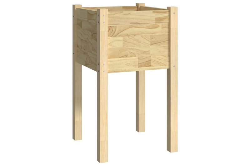 plantekasser 2 stk. 40x40x70 cm massivt fyrretræ - Brun - Havemøbler - Øvrigt havetilbehør - Tilbehør udendørs - Havekrukker