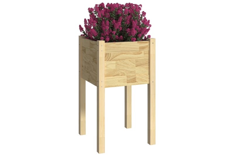 plantekasser 2 stk. 40x40x70 cm massivt fyrretræ - Brun - Blomsterkasser - Havekrukker