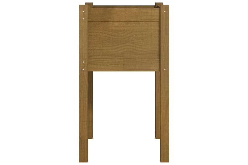 plantekasser 2 stk. 40x40x70 cm massivt fyrretræ gyldenbrun - Brun - Havemøbler - Øvrigt havetilbehør - Tilbehør udendørs - Havekrukker