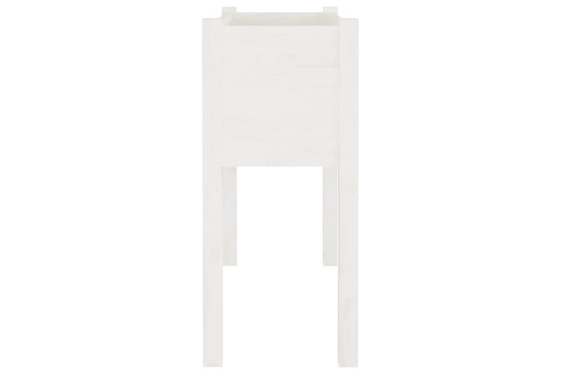 plantekasser 2 stk. 70x31x70 cm massivt fyrretræ hvid - Hvid - Havemøbler - Øvrigt havetilbehør - Tilbehør udendørs - Havekrukker