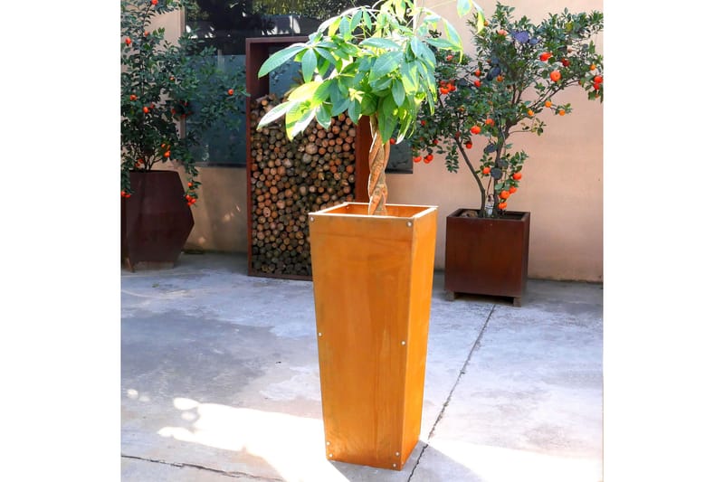 Planteringskrukke 30,5x40,6x99 cm - Brun - Store blomsterkrukker - Havekrukker
