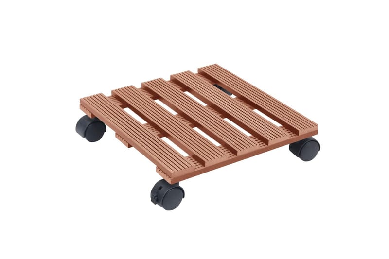plantevogne 2 stk. 30x30x7,5 WPC brun - Brun - Havemøbler - Øvrigt havetilbehør - Tilbehør udendørs - Havekrukker