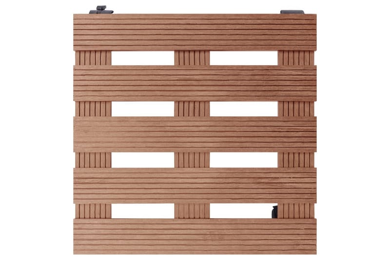 plantevogne 2 stk. 30x30x7,5 WPC brun - Brun - Havemøbler - Øvrigt havetilbehør - Tilbehør udendørs - Havekrukker